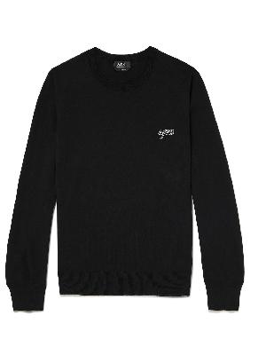 A.P.C. - Otis Logo-Embroidered Cotton Sweater