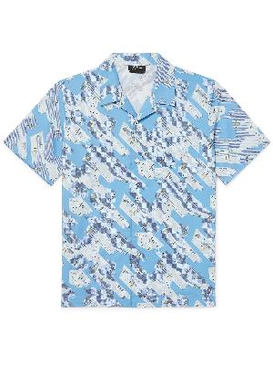 A.P.C. - Lloyd Convertible-Collar Printed Cotton Shirt