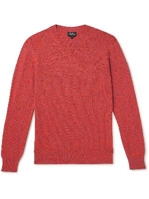 A.P.C. - Benoit Wool and Cotton-Blend Sweater