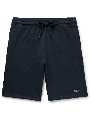 A.P.C. - Clement Straight-Leg Cotton-Jersey Shorts