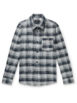 A.P.C. - Surchemise Trek Checked Cotton and Linen-Blend Flannel Shirt