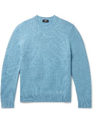 A.P.C. - Edward Logo-Jacquard Wool Sweater