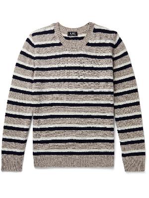 A.P.C. - Anthony Striped Virgin Wool Sweater