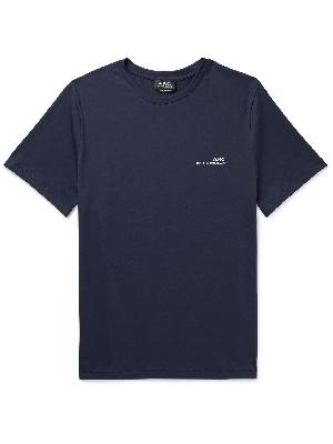 A.P.C. - Item Logo-Print Cotton-Jersey T-Shirt