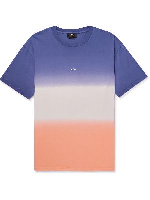 A.P.C. - Marius Logo-Print Tie-Dyed Cotton-Jersey T-Shirt