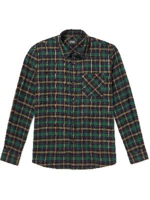 A.P.C. - Checked Cotton-Blend Flannel Overshirt