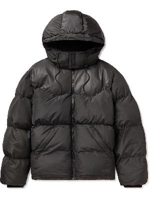 A.P.C. - Marvin Quilted Ripstop Down Hooded Jacket