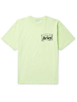 Aries - Temple Logo-Print Cotton-Jersey T-Shirt
