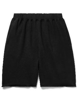 Aries - Temple Wide-Leg Logo-Print Cotton-Jersey Shorts