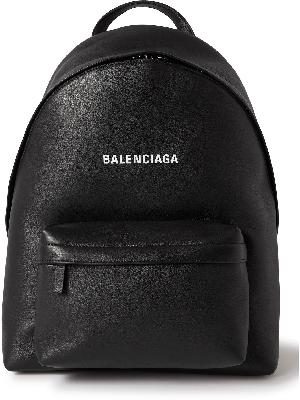 Balenciaga - Logo-Print Leather Backpack