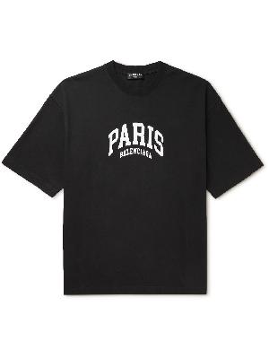 Balenciaga - Printed Cotton-Jersey T-Shirt