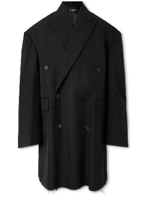 Balenciaga - Oversized Double-Breasted Wool-Blend Coat