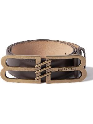 Balenciaga - 4cm Logo-Embellished Leather Belt