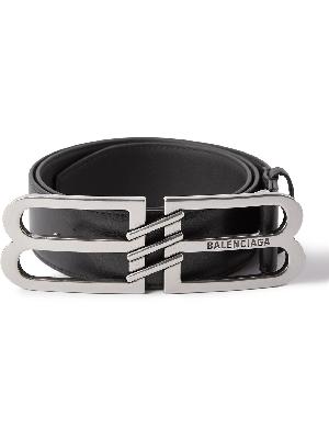 Balenciaga - 4cm Logo-Embellished Leather Belt