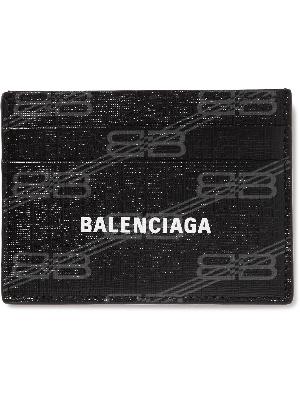 Balenciaga - Logo-Print Coated-Canvas Cardholder