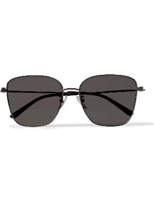 Balenciaga - D-Frame Gunmetal-Tone Sunglasses