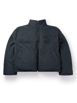 Balenciaga - Oversized Reversible Logo-Print Padded Fleece Jacket