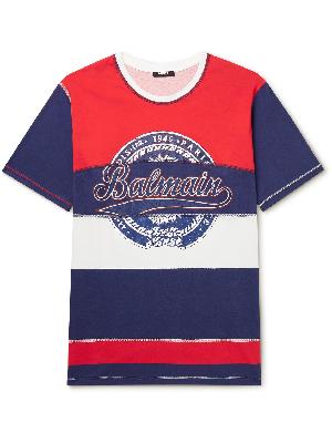 Balmain - Logo-Print Cotton-Jersey T-Shirt
