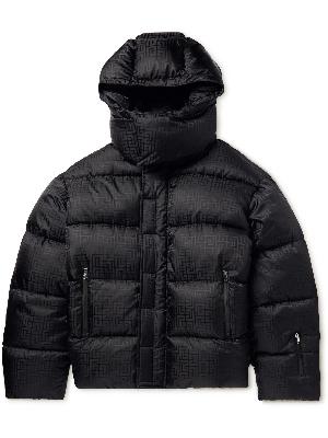 Balmain - Monogram Padded Quilted Shell Hooded Jacket
