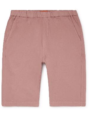 Barena - Agro Maestra Straight-Leg Stretch Cotton and Linen-Blend Shorts