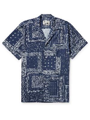 Bather - Camp-Collar Bandana-Print Cotton-Blend Poplin Shirt