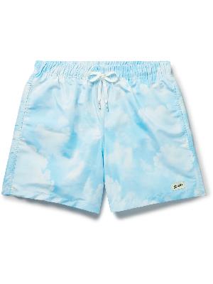Bather - Straight-Leg Mid-Length Printed Recycled Swim Shorts