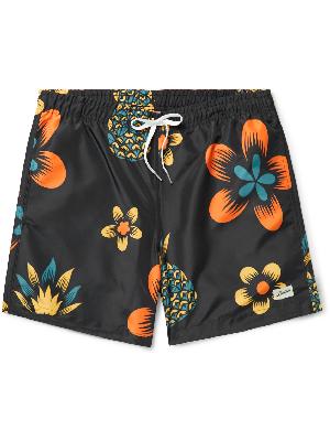Bather - Straight-Leg Mid-Length Floral-Print Swim Shorts