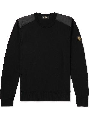 Belstaff - Kerrigan Ribbed Panelled Stretch-Knit Wool Sweater