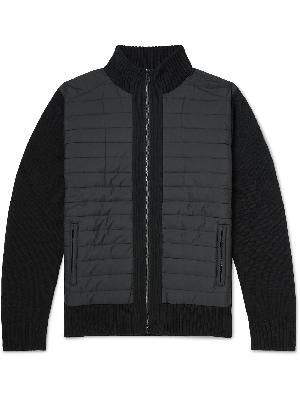 Belstaff - Kingston Wool and Quilted Shell Zip-Up Sweatshirt