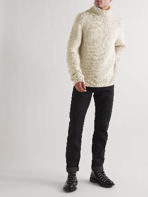 Belstaff - Manor Waffle-Knit Wool and Alpaca-Blend Rollneck Sweater