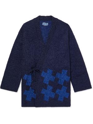 Blue Blue Japan - Jacquard-Knit Mohair-Blend Cardigan