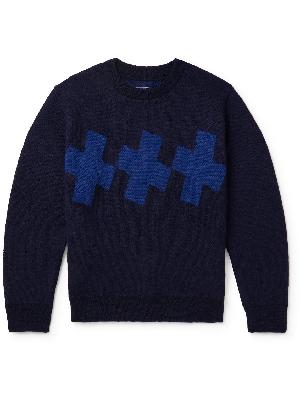 Blue Blue Japan - Jacquard-Knit Mohair-Blend Sweater