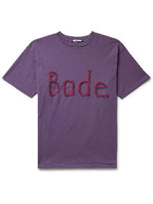 BODE - Ric Rac-Trimmed Cotton-Jersey T-Shirt