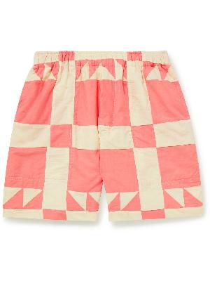 BODE - Straight-Leg Quilted Patchwork Cotton Shorts