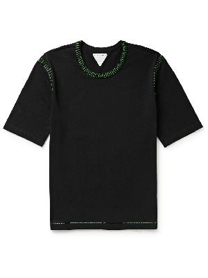 Bottega Veneta - Embroidered Cotton-Jersey T-Shirt