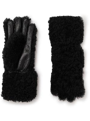 Bottega Veneta - Shearling and Leather Gloves