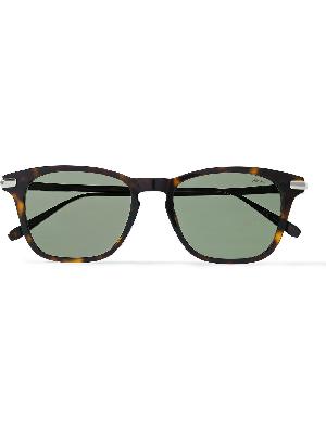 Brioni - D-Frame Tortoiseshell Acetate and Silver-Tone Sunglasses