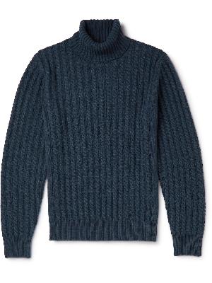 Brioni - Cable-Knit Cashmere Rollneck Sweater