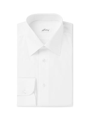 Brioni - White Cotton-Poplin Shirt