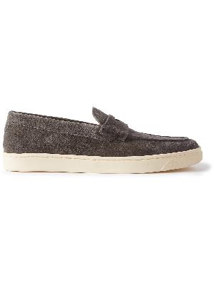 Brunello Cucinelli - Suede Penny Loafers