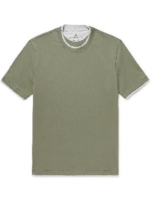 Brunello Cucinelli - Layered Cotton-Jersey T-Shirt