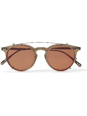 Brunello Cucinelli - Eduardo Round-Frame Acetate and Silver-Tone Sunglasses