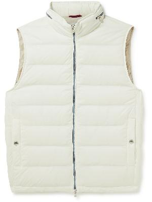 Brunello Cucinelli - Quilted Nylon Down Hooded Gilet