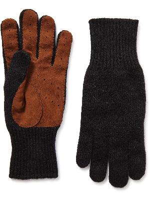 Brunello Cucinelli - Suede-Trimmed Cashmere Gloves