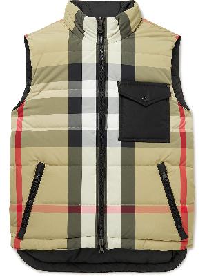 Burberry - Reversible Checked Quilted Shell Down Gilet