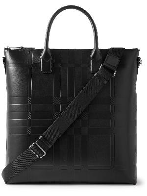 Burberry - Embossed Leather Tote Bag