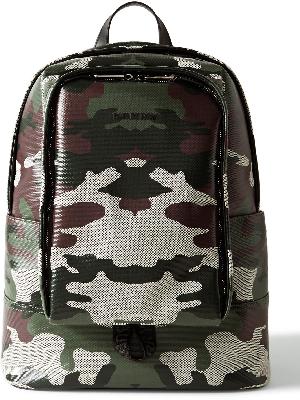 Burberry - Logo-Appliquéd Camouflage-Print Coated-Canvas Backpack