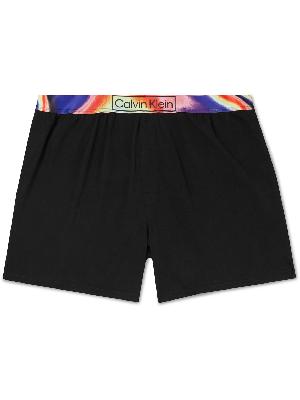 Calvin Klein Underwear - Pride Logo-Print Stretch-Cotton Jersey Pyjama Shorts