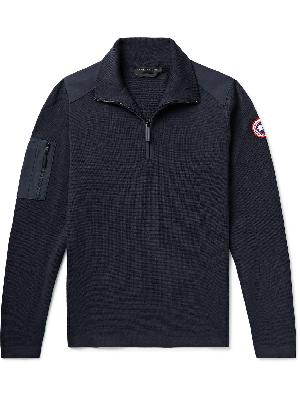 Canada Goose - Stormont Slim-Fit CORDURA-Trimmed Merino Wool Half-Zip Sweater