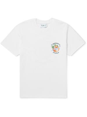 Casablanca - Orbite Autour De L'Orange Printed Organic Cotton-Jersey T-Shirt